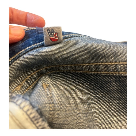 Citizens Of Humanity Daria Blue Distressed Mini Skirt - Picture 15 of 16